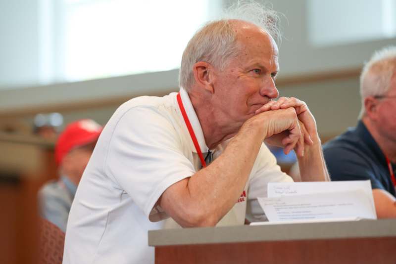 a man sitting at a desk