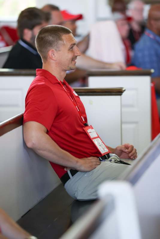 a man sitting on a bench
