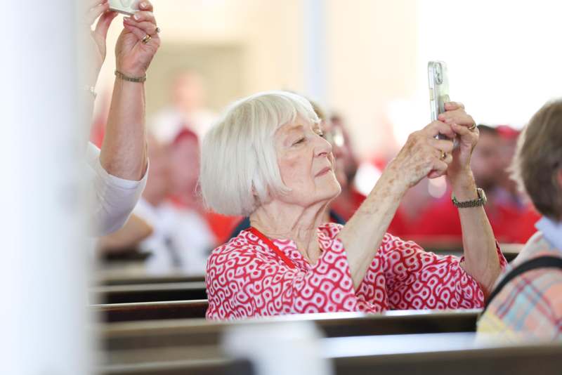 a woman taking a picture of herself