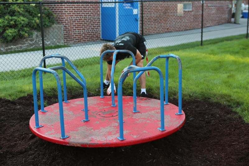 a man on a playground