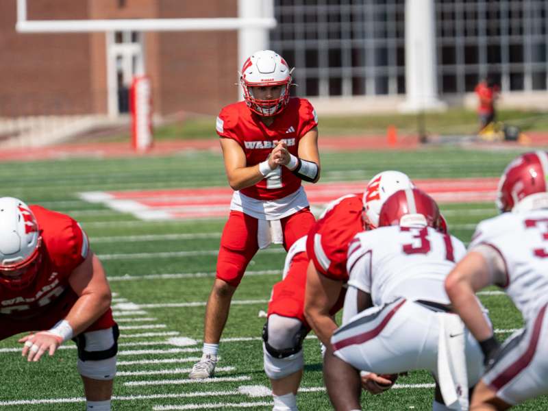 a football player on a field
