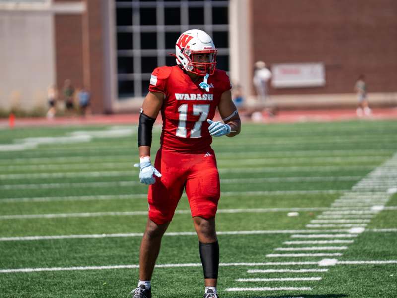 a football player on a field