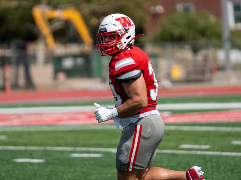 a football player on the field