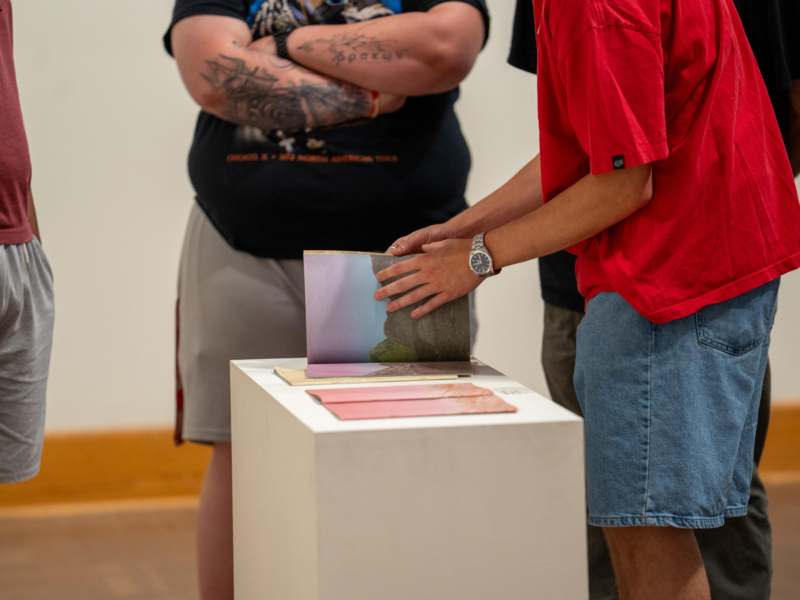 a group of people standing next to each other