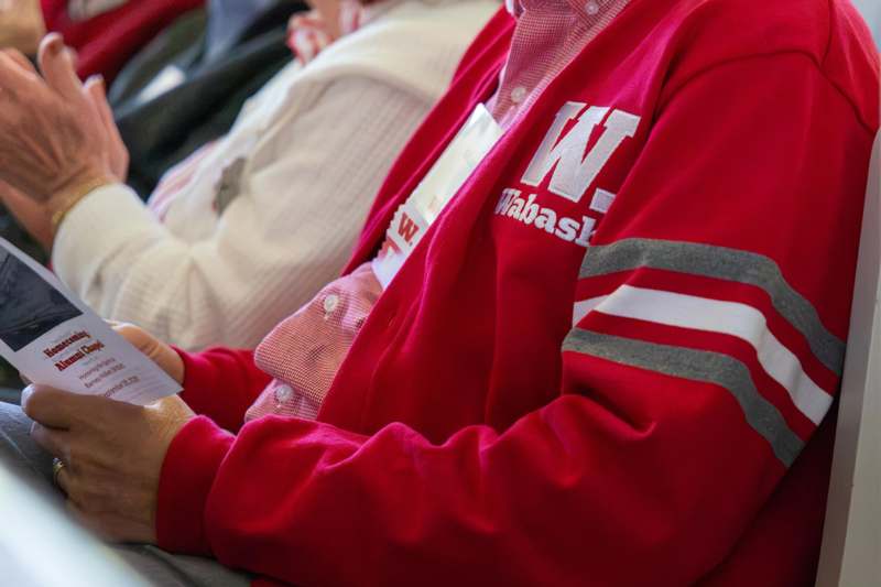 a person in a red jacket