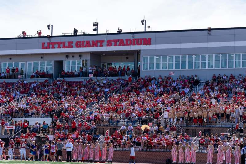 a crowd of people in the stands