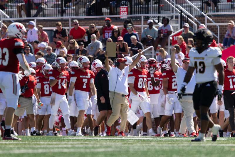 a football team on a field