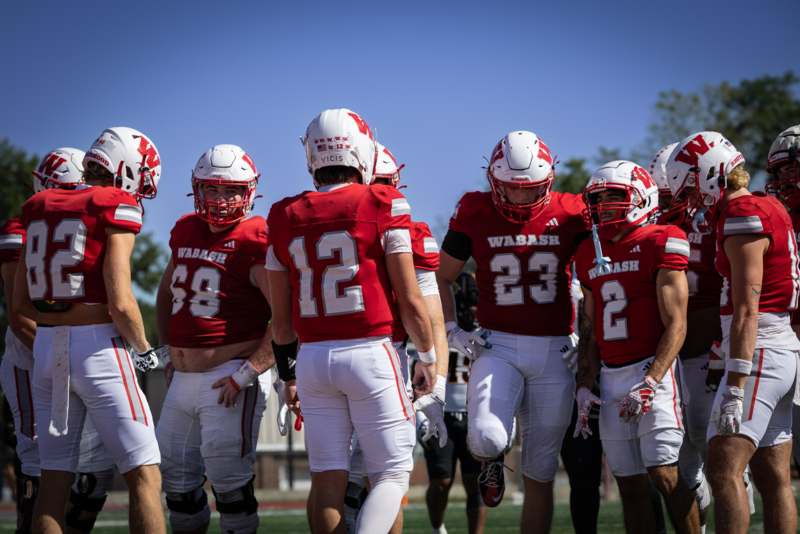 a group of football players on a field