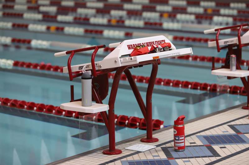 a swimming pool with a rescue device