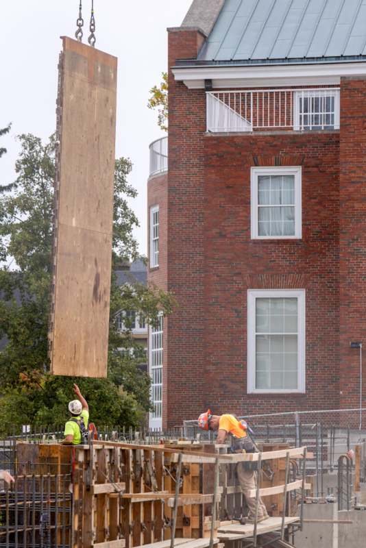 a group of men working on a construction site