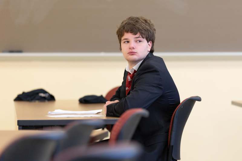 a man sitting at a table