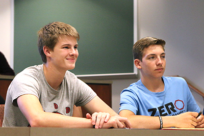 Scroll Students in Classroom 